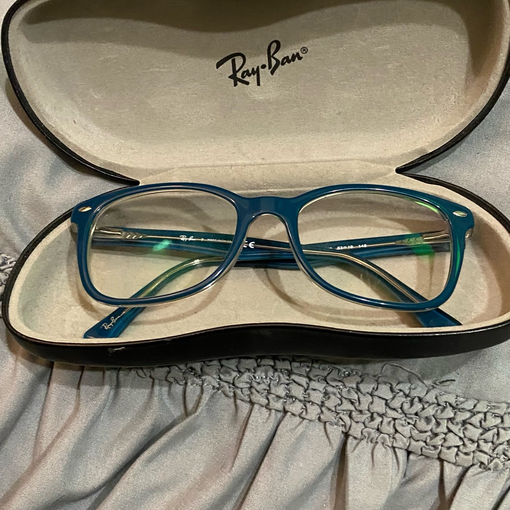 Ray-Ban Teal Eyeglasses With Case